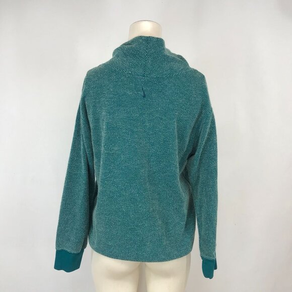 NIKE YOGA - WOMEN'S XS - GREEN LONG SLEEVE TURTLE NECK THERMA FIT SHIRT TOP - Picture 3 of 6